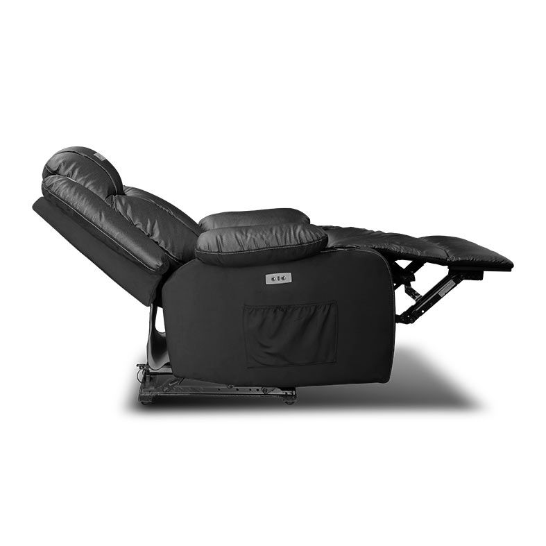 Poltrona Eletrica Reclinavel Pichau Oblivion, Suede e Corino Anti-Arranhao, Preto, PG-OBL-BK01