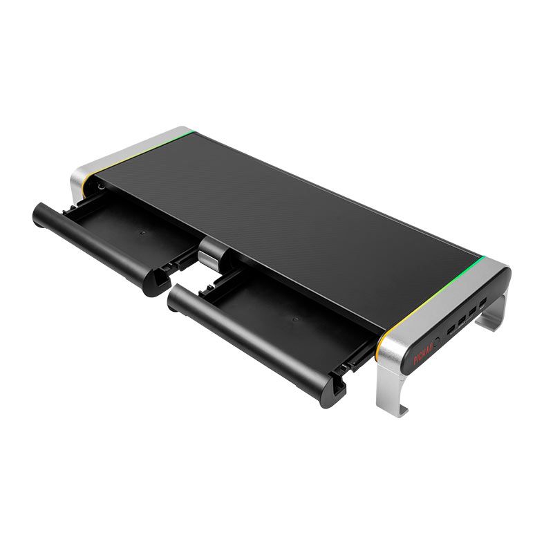 Suporte Para Monitor Pichau Ogma, Suporta Ate 20KG, RGB, Preto, PG-OGMA-RGB01
