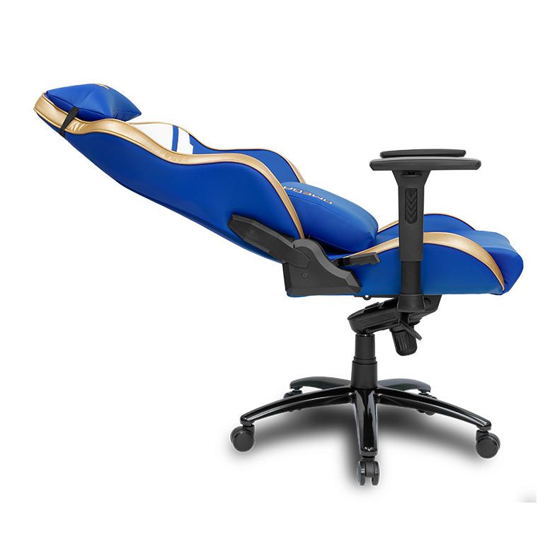 Cadeira Gamer Pichau Omega, Azul e Dourada, PG-OMG-BLU01