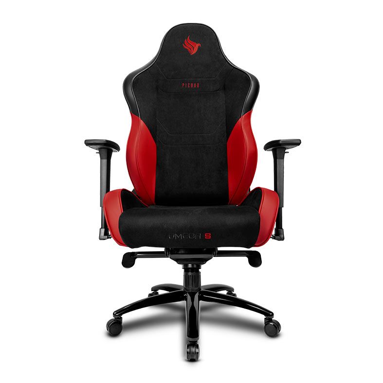 Cadeira Gamer Pichau Omega S, Espuma Moldada, Braco 3D, Preta e Vermelha, PG-OMG-BRS01