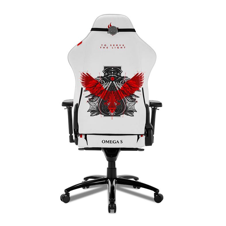 Cadeira Gamer Pichau Omega S Assassins Creed Legacy, Braco 4D, Preto e Vermelho, PG-OMGS-ASC