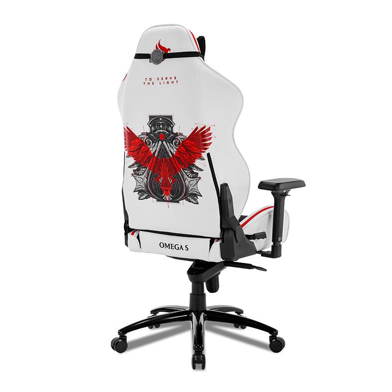 Cadeira Gamer Pichau Omega S Assassins Creed Legacy, Braco 4D, Preto e Vermelho, PG-OMGS-ASC