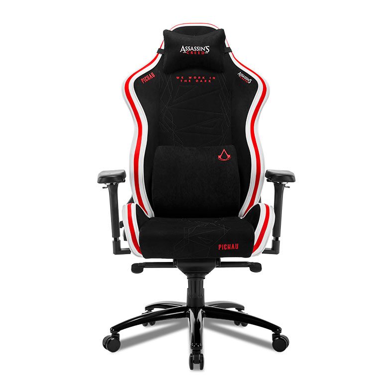 Cadeira Gamer Pichau Omega S Assassins Creed Legacy, Braco 4D, Preto e Vermelho, PG-OMGS-ASC