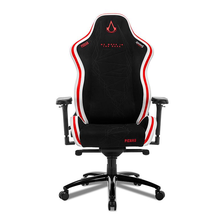 Cadeira Gamer Pichau Omega S Assassins Creed Legacy, Braco 4D, Preto e Vermelho, PG-OMGS-ASC