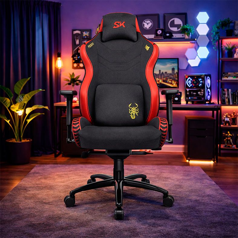 Cadeira Gamer Pichau Omega S Skorpion, Espuma Moldada, Preto e Vermelho, PG-OMGS-SKRP