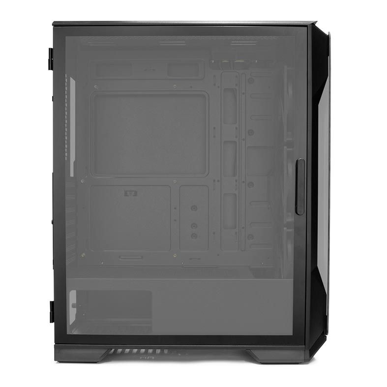 Gabinete Gamer Pichau Pouter 3 Lateral De Vidro Preto, PG-P03-BK