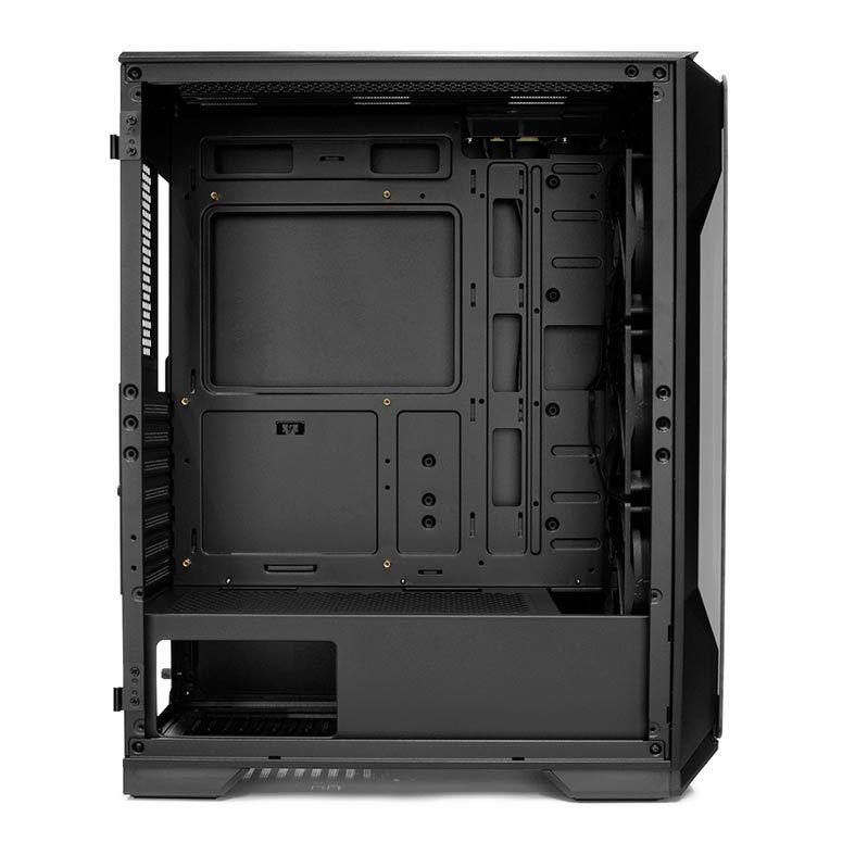 Gabinete Gamer Pichau Pouter 3 Lateral De Vidro Preto, PG-P03-BK