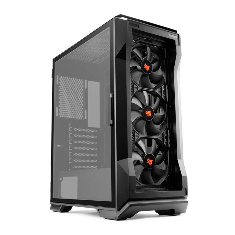 Gabinete Gamer Pichau Pouter 3 Lateral De Vidro Preto, PG-P03-BK