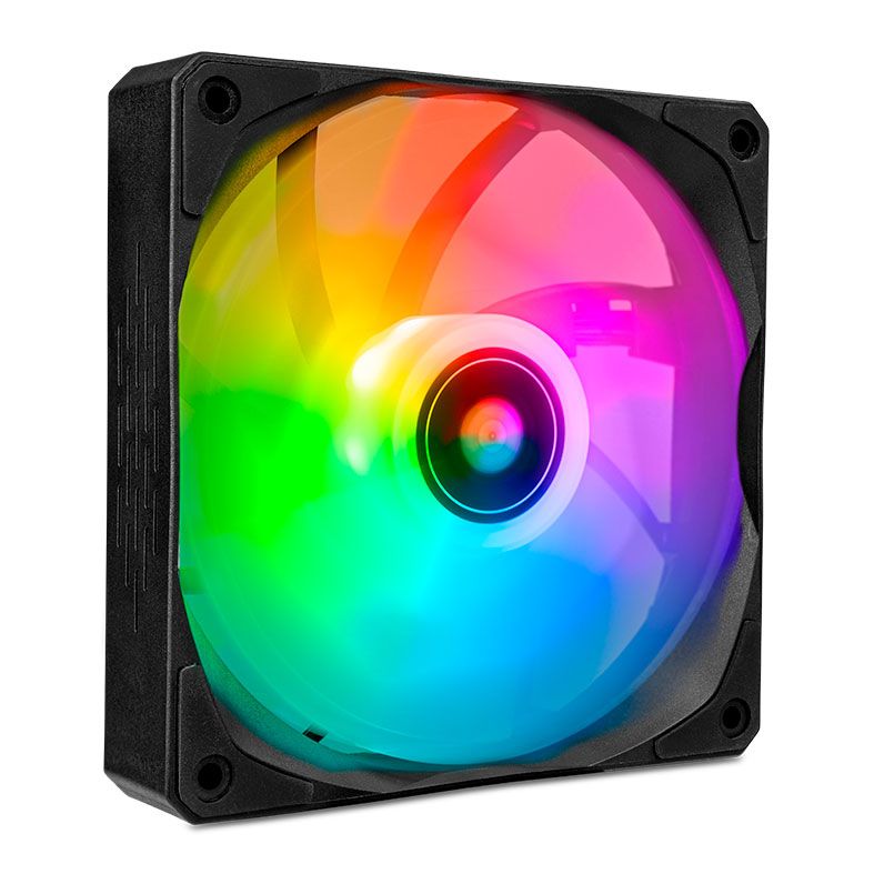 Ventoinha Pichau Feather P1, RGB, 120mm, Preto, PG-P1RGB-BK1