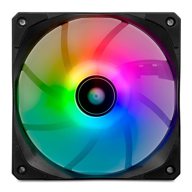 Ventoinha Pichau Feather P1, RGB, 120mm, Preto, PG-P1RGB-BK1