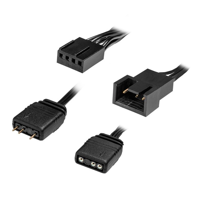 Kit Ventoinhas Pichau Feather P1, RGB, 3x120mm, Preto, PG-P1RGB-BK3