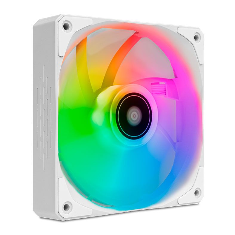 Ventoinha Pichau Feather P1, RGB, 120mm, Branca, PG-P1RGB-WH1