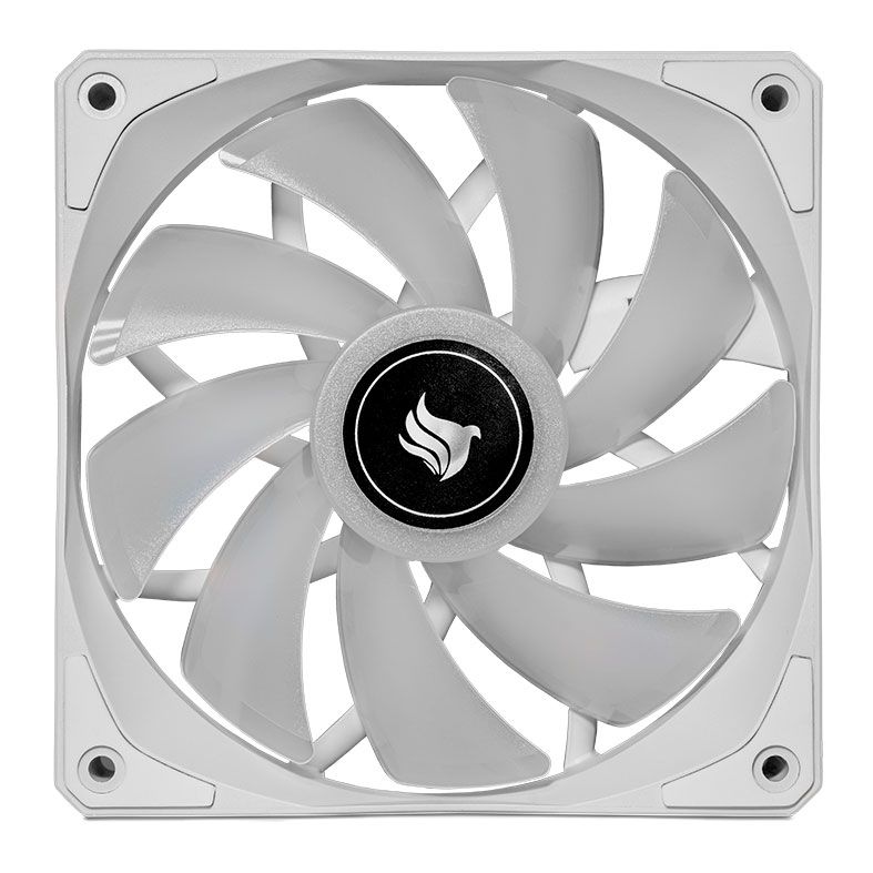 Ventoinha Pichau Feather P1, RGB, 120mm, Branca, PG-P1RGB-WH1