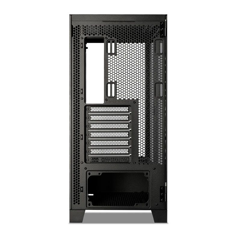 Gabinete Gamer Pichau Pouter 4, RGB, Lateral e Frontal De Vidro, Com 3 Fans, Preto, PG-PO4-BK-3F