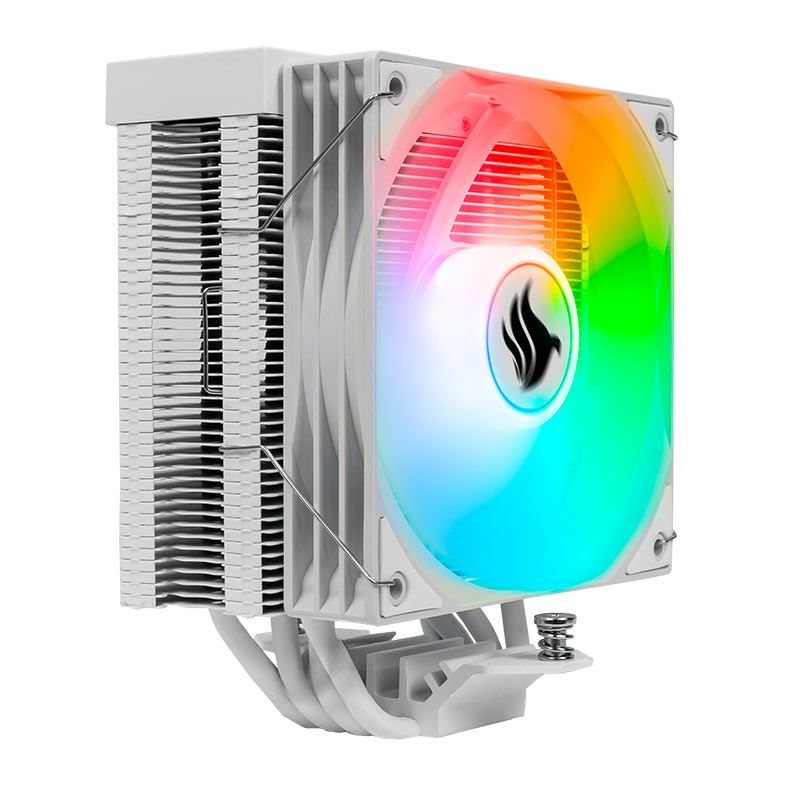 Cooler Para Processador Pichau Sage V3, ARGB, 120mm, Branco, PG-SGEWH-V03