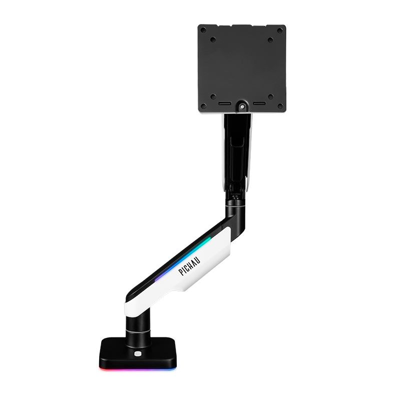 Suporte Articulado Com Pistao a Gas Para Monitor Pichau Serpens, 17 Pol. a 49 Pol., RGB, Preto e Branco, PG-SRPNS-RGB01-V2