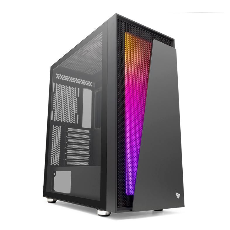 Gabinete Gamer Pichau Sirius Lateral Vidro Preto, PG-SUR-BL01