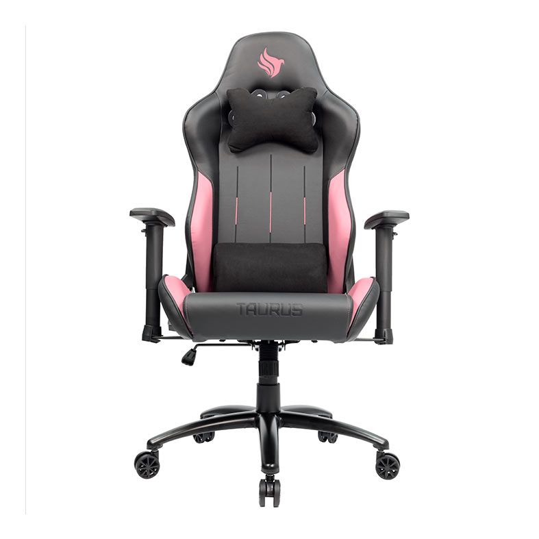 Cadeira Gamer Pichau Taurus, Preta e Rosa, PG-TAU-PNK01
