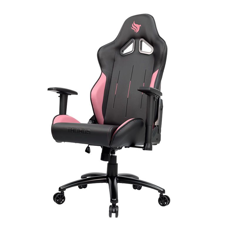 Cadeira Gamer Pichau Taurus, Preta e Rosa, PG-TAU-PNK01