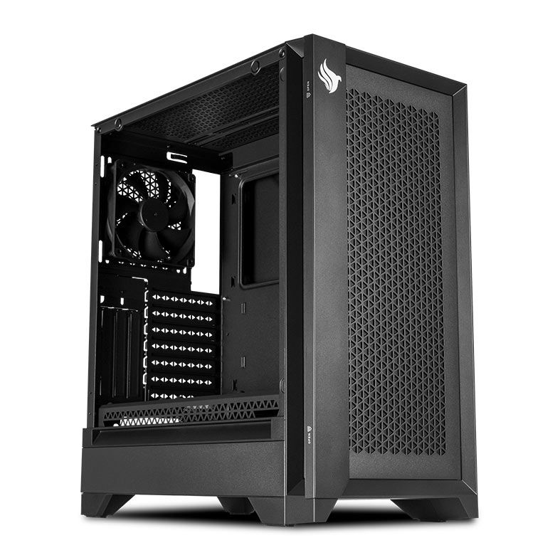 Gabinete Gamer Pichau Valerian Black, Mid-Tower, Lateral de Vidro, Com 4 Fans, Preto, PG-VL4F-BW