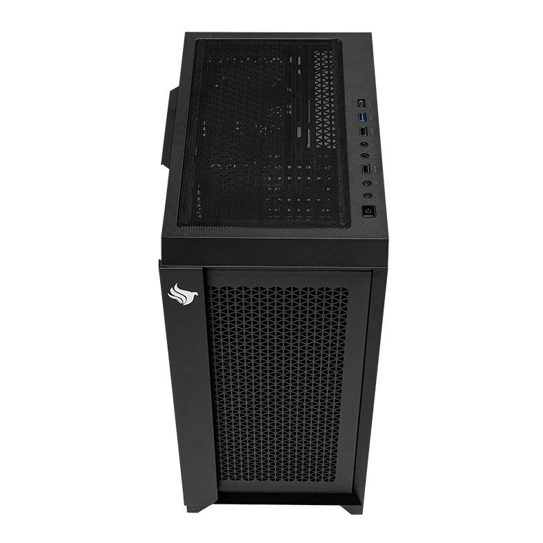 Gabinete Gamer Pichau Valerian Black, Mid-Tower, Lateral de Vidro, Com 4 Fans, Preto, PG-VL4F-BW