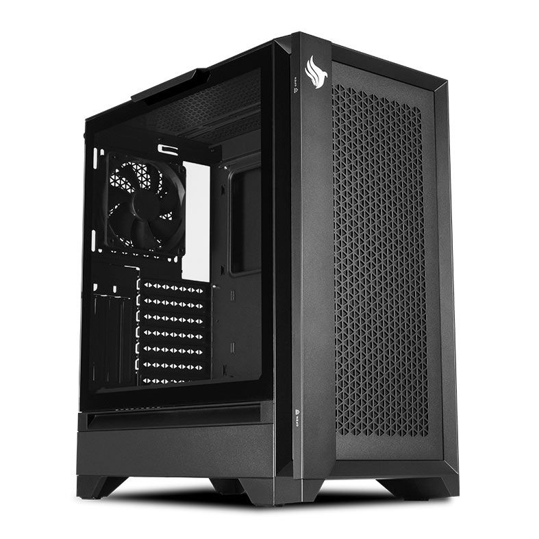 Gabinete Gamer Pichau Valerian Black, Mid-Tower, Lateral de Vidro, Com 4 Fans, Preto, PG-VL4F-BW