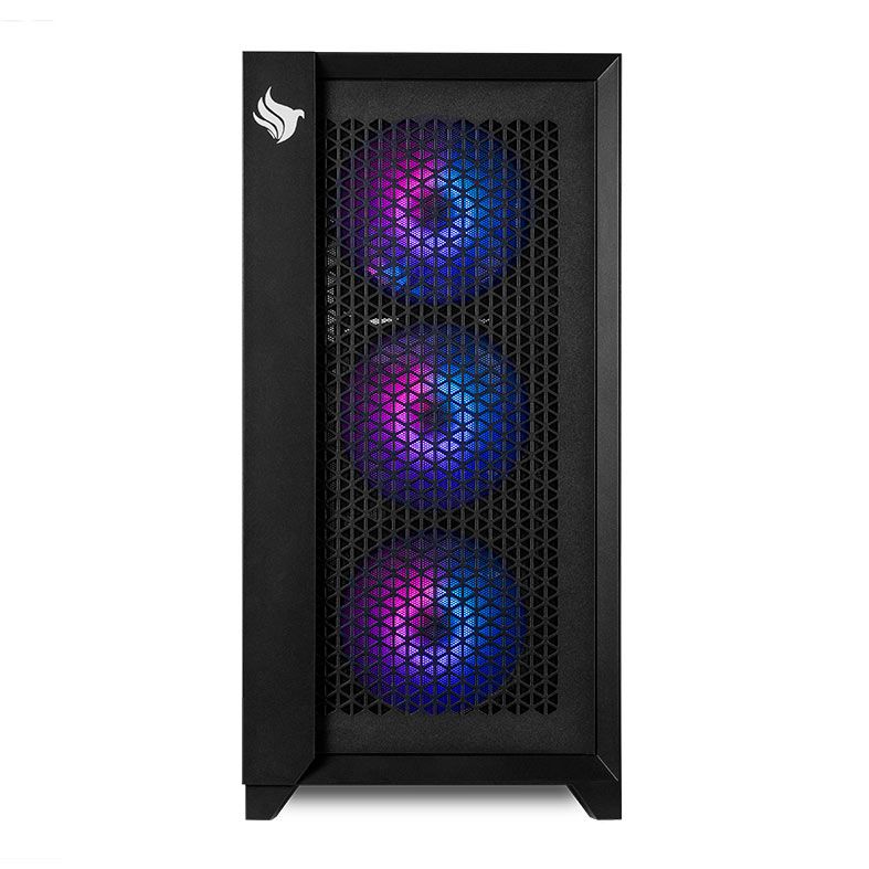 Gabinete Gamer Pichau Valerian RGB, Mid-Tower, Lateral de Vidro, Com 4 Fans, Preto, PG-VRGB-BW