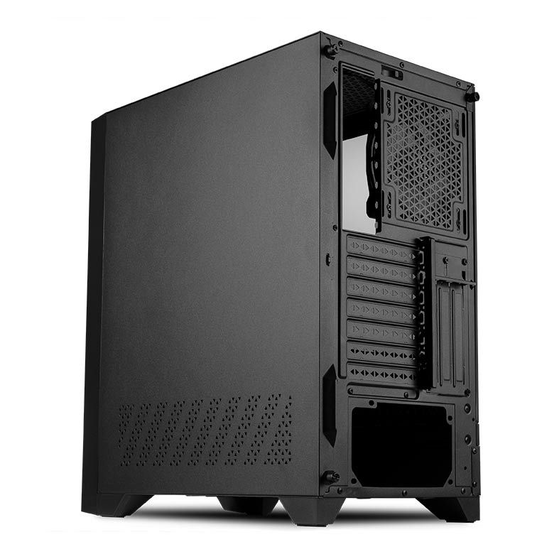 Gabinete Gamer Pichau Valerian RGB, Mid-Tower, Lateral de Vidro, Com 4 Fans, Preto, PG-VRGB-BW