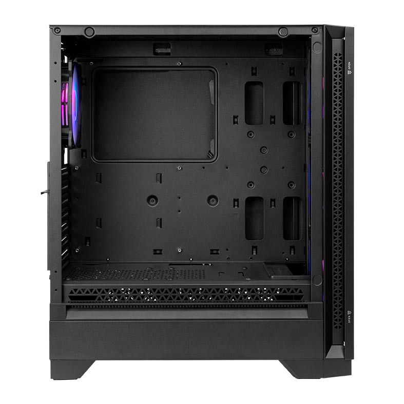 Gabinete Gamer Pichau Valerian RGB, Mid-Tower, Lateral de Vidro, Com 4 Fans, Preto, PG-VRGB-BW