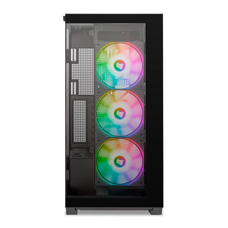 Gabinete Gamer Pichau Voyager One, ARGB, Full-Tower, Lateral de Vidro, Com 3 Fans e 2 frontais, Preto, PG-VY1-BK-3F