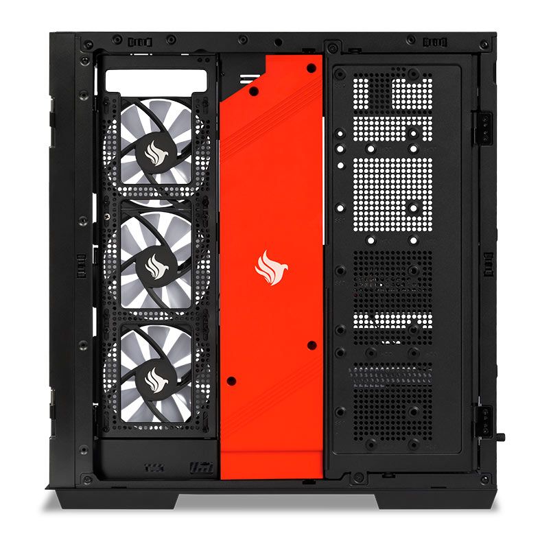 Gabinete Gamer Pichau Voyager One, ARGB, Full-Tower, Lateral de Vidro, Com 3 Fans e 2 frontais, Preto, PG-VY1-BK-3F