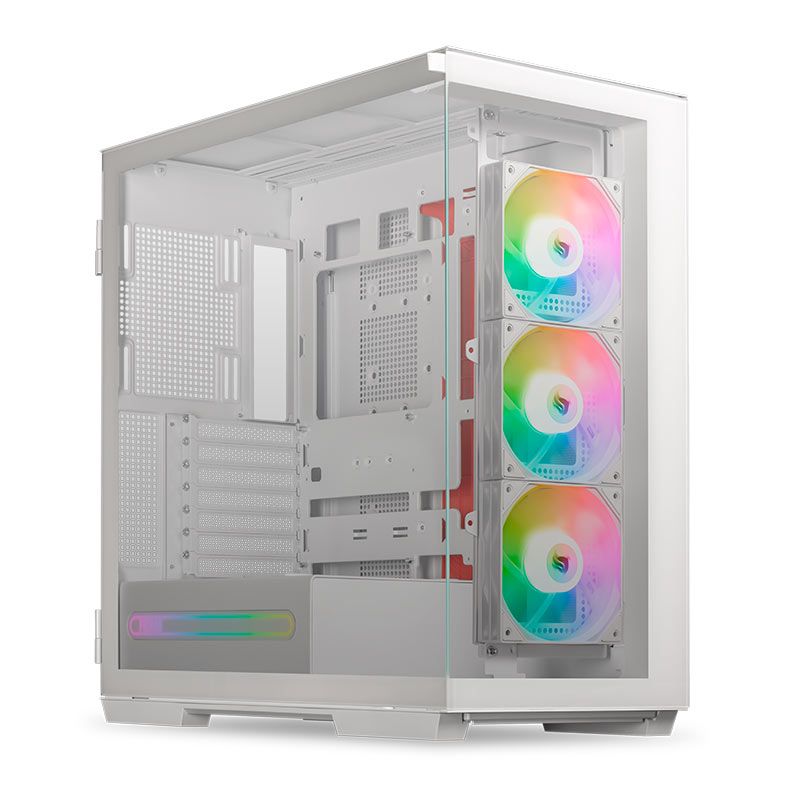 Gabinete Gamer Pichau Voyager One, ARGB, Full-Tower, Lateral de Vidro, Com 3 Fans e 2 frontais, Branco, PG-VY1-WH-3F