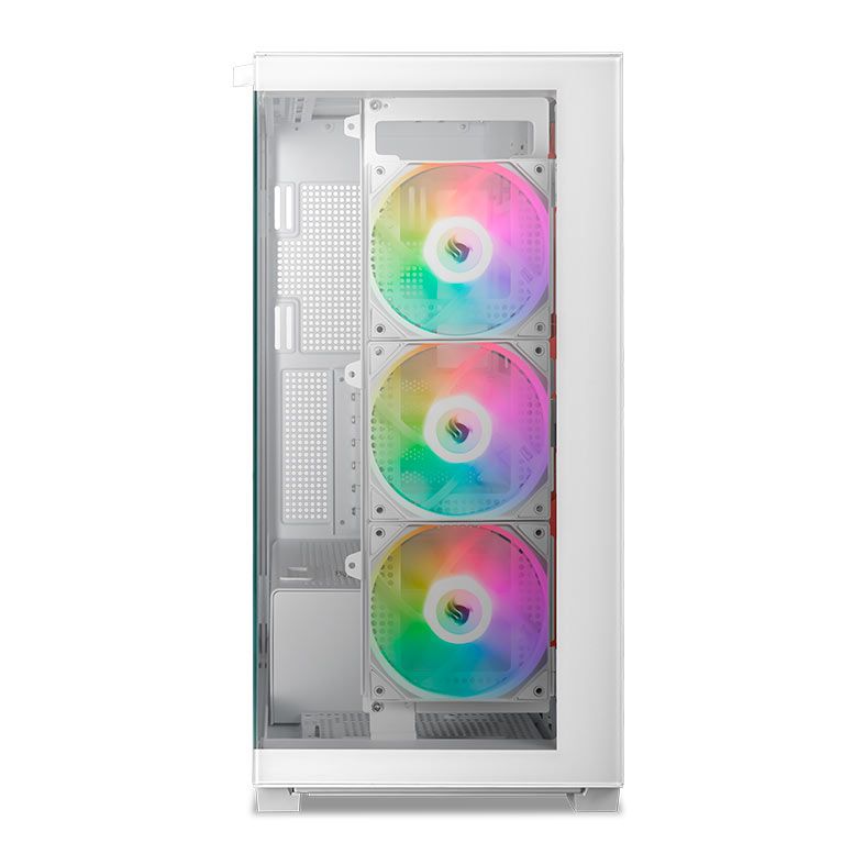 Gabinete Gamer Pichau Voyager One, ARGB, Full-Tower, Lateral de Vidro, Com 3 Fans e 2 frontais, Branco, PG-VY1-WH-3F