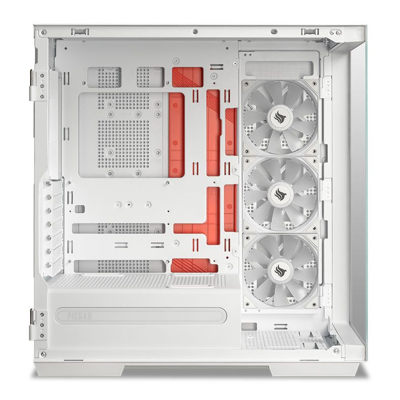Gabinete Gamer Pichau Voyager One, ARGB, Full-Tower, Lateral de Vidro, Com 3 Fans e 2 frontais, Branco, PG-VY1-WH-3F