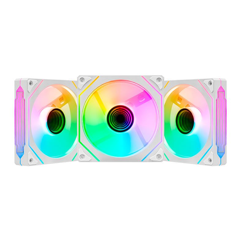 Kit Ventoinhas Pichau Wave P1, ARGB, 3x120mm + Controladora, Branco, PG-WARGB-WH01