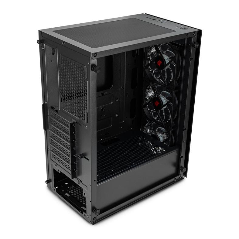 Gabinete Gamer Pichau Magpie III Led Vermelho Lateral/Frontal Vidro, PGMA-03-RED