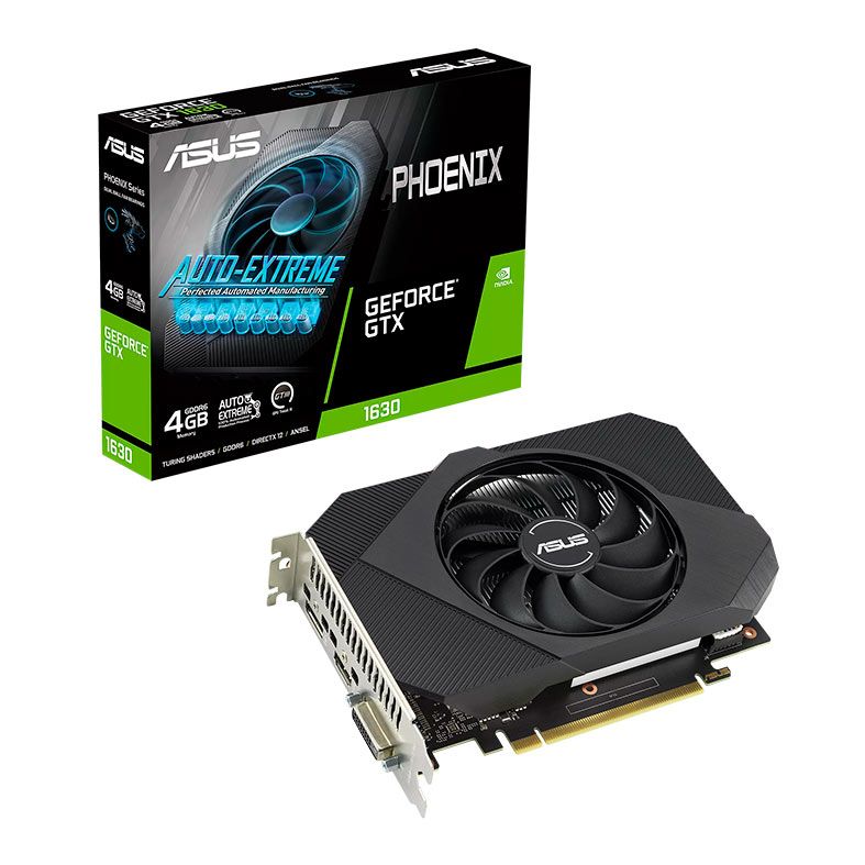 Placa de Video Asus GeForce GTX 1630 Phoenix, 4GB, GDDR6, 64-bit, PH-GTX1630-4G