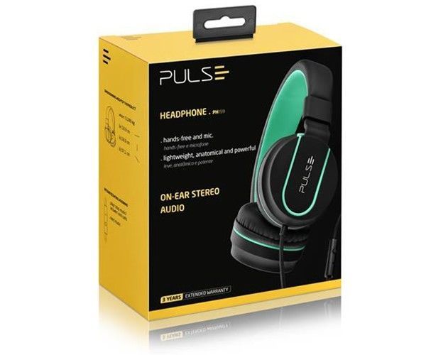 Fone de Ouvido Pulse By Multi On-Ear Preto/Azul, PH159