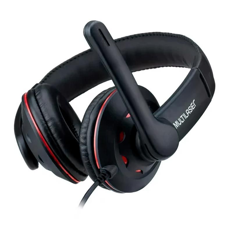 Headset Gamer Multi Preto/Vermelho, PH334