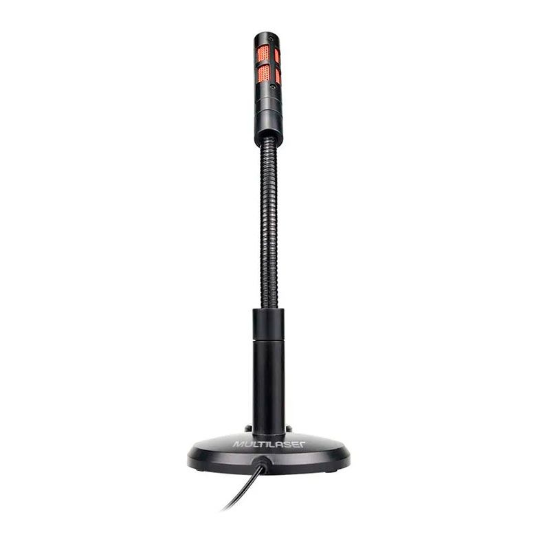 Microfone Multi, P2, Flexivel, Preto, PH375