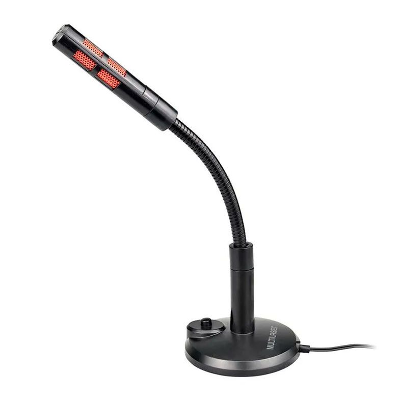 Microfone Multi, P2, Flexivel, Preto, PH375