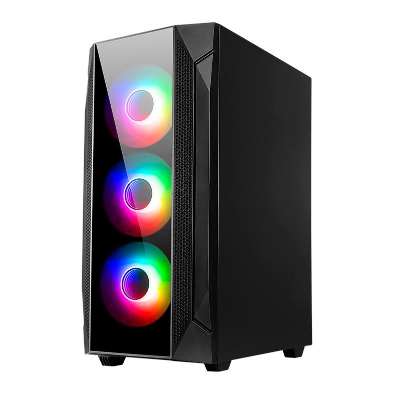 Gabinete Gamer Alseye Phantom, Mid-Tower, Lateral de Vidro, Preto, PHANTOM1.0-BK