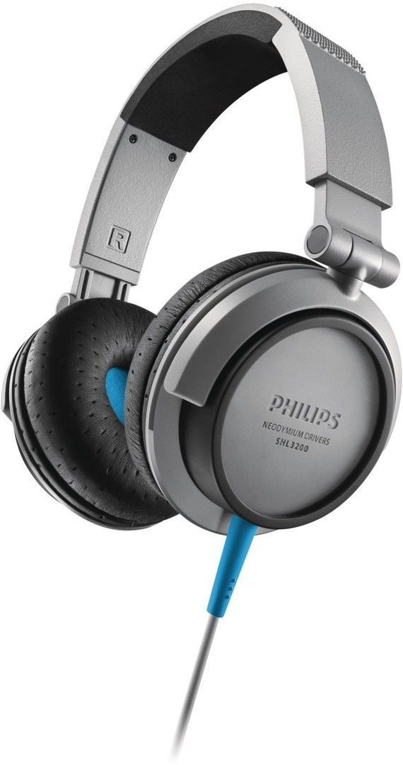 Fone de Ouvido Philips Headphone DJ SHL3200, SHL3200/00 Cinza - BOX