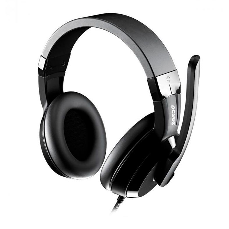 Headset Gamer Pcyes Nyra, Driver 40mm, Preto, PHN40