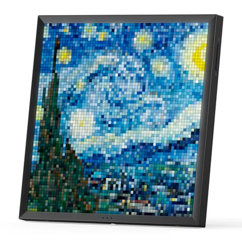 Display de Pixel Art Divoom Pixoo 64, Painel Led 64x64, Wifi, Preto, PIXOO-64-BLACK
