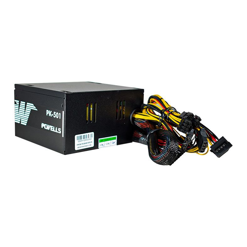 Fonte K-Mex Wells PK-501, 300W, Preto, PK501RQA0010B2X