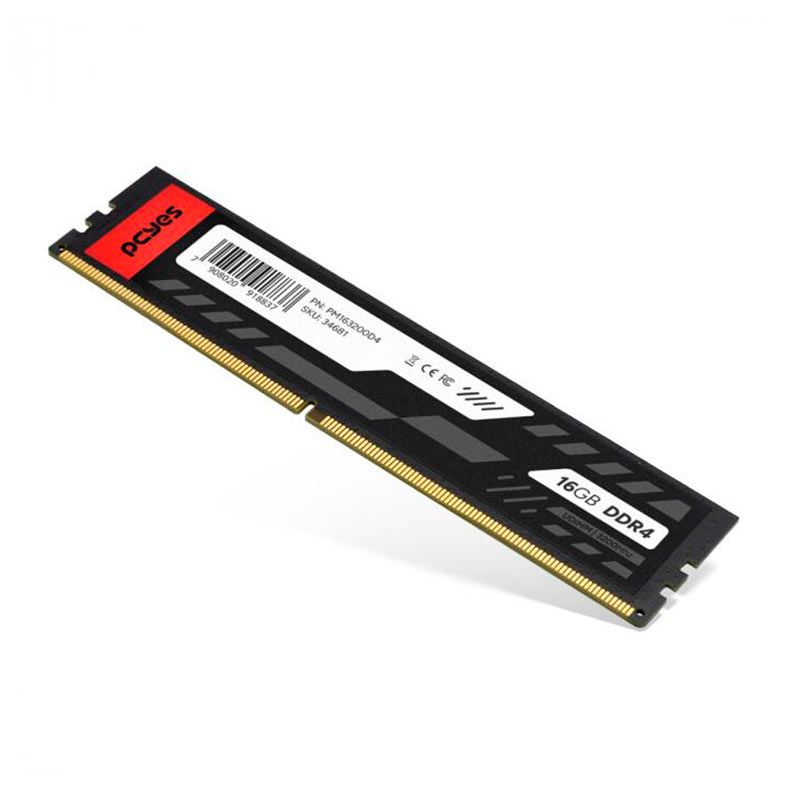 Memoria Pcyes, 16GB (1x16GB), DDR4, 3200MHz, Preta, PM163200D4