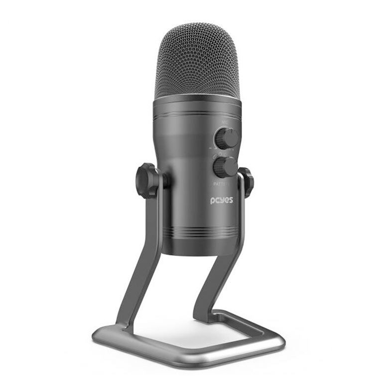 Microfone Pcyes Vocalizer Pro, USB, Preto, PMCVP01