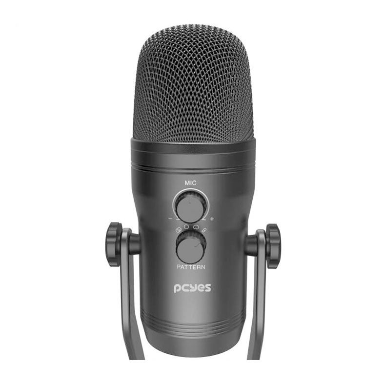 Microfone Pcyes Vocalizer Pro, USB, Preto, PMCVP01