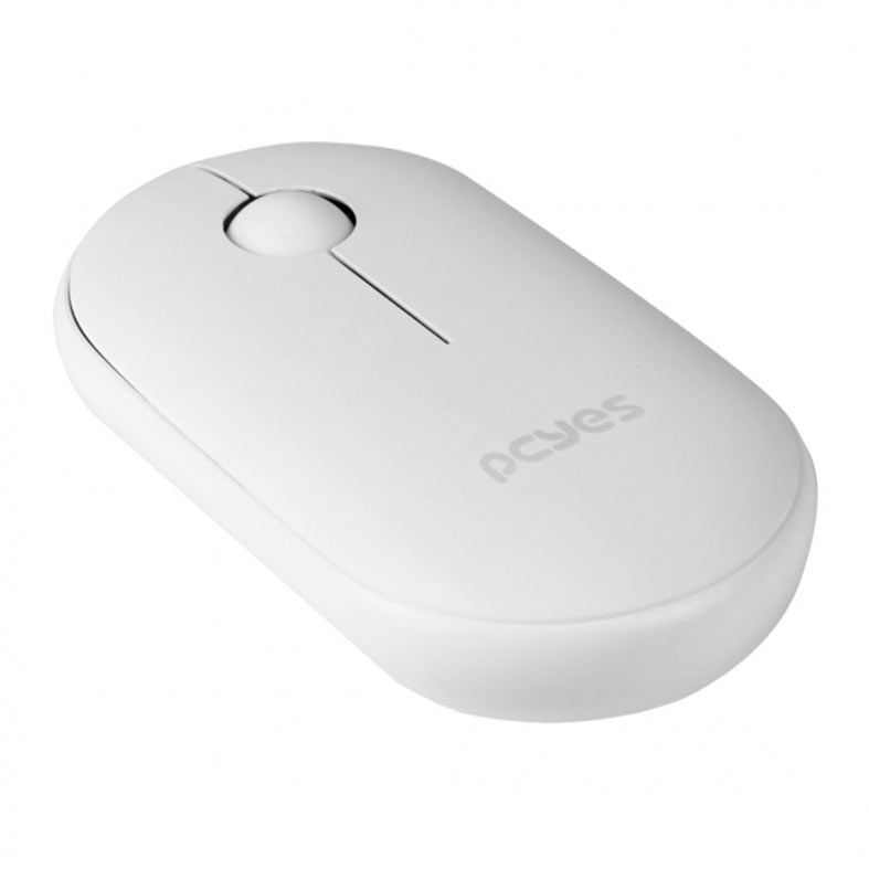 Mouse Pcyes College, Wireless, 1600DPI, Branco, PMCWMDSCW